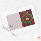 Sterren en strepen Christmas Gift Label Stickers (Envelop)