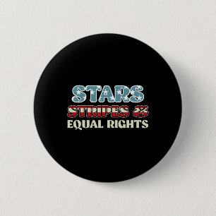 Sterren en strepen en gelijke rechten zijn onafhan ronde button 5,7 cm