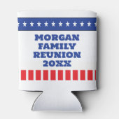 Sterren en strepen familiereünie blikjeskoeler (Achterkant)