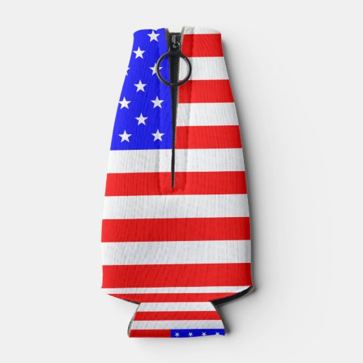 Sterren en strepen Flessenkoeler Flesjeskoeler (Achterkant)