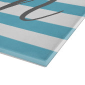 Sterren en strepen gepersonaliseerd monogram snijplank (Hoek)