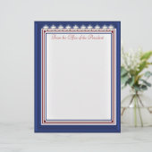 Sterren en strepen (gepersonaliseerd plakboek papi gepersonaliseerd briefhoofd (Staand voorkant)