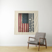 Sterren en strepen Grappig 4 juli Wandkleed (In Situ (horizontaal))