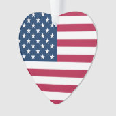 Sterren en strepen hart ornament (voorkant)