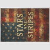 Sterren en strepen in Distress Decoupage Papier (Voorkant)
