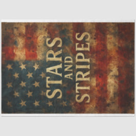 Sterren en strepen in Distress Decoupage Papier