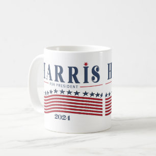Sterren en strepen Kamala Harris voor President 20 Koffiemok