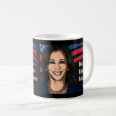 Sterren en strepen Kamala Harris voor President 20 Koffiemok (Voorkant rechts)