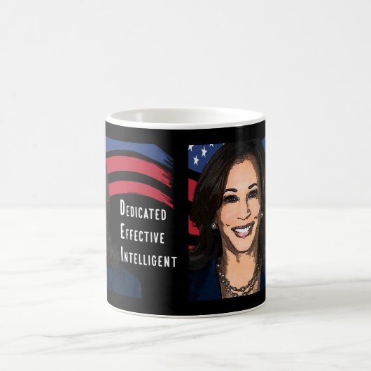 Sterren en strepen Kamala Harris voor President 20 Koffiemok (Center)