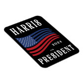 Sterren en strepen Kamala Harris voor President 20 Magneet (Rechterzijde)