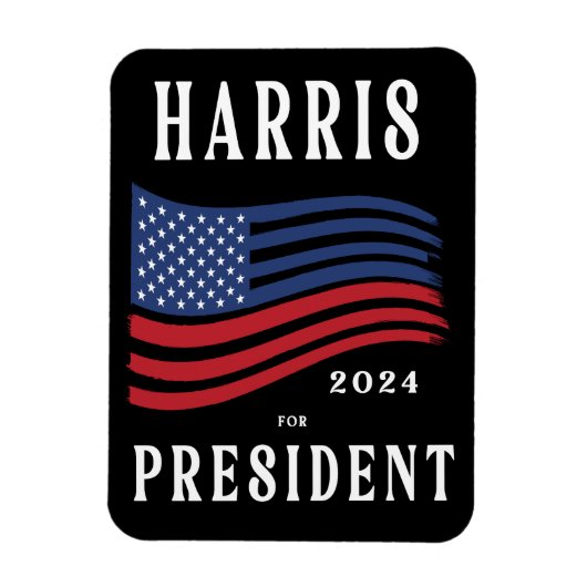 Sterren en strepen Kamala Harris voor President 20 Magneet (Verticaal)