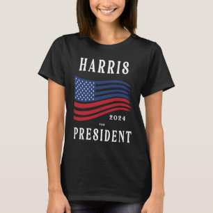 Sterren en strepen Kamala Harris voor President 20 T-shirt