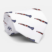 Sterren en strepen klarinet stropdas (Opgerold)