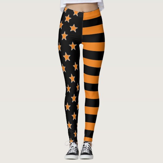 Sterren En Strepen Leggings (Voorkant)