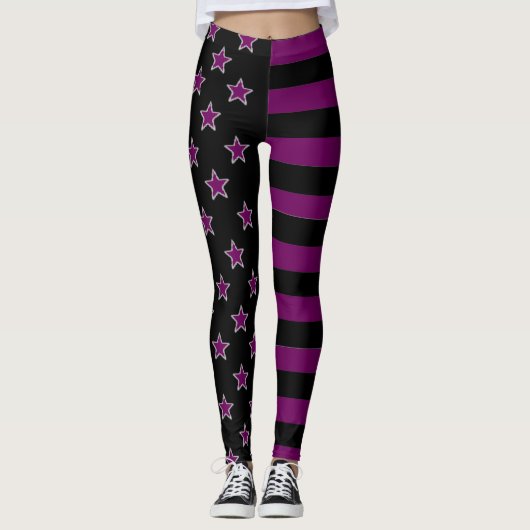 Sterren En Strepen Leggings (Voorkant)