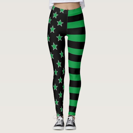 Sterren En Strepen Leggings (Voorkant)
