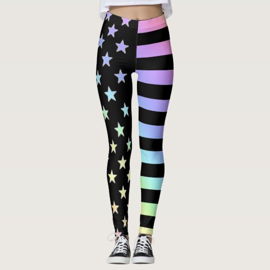 Sterren En Strepen Leggings (Voorkant)