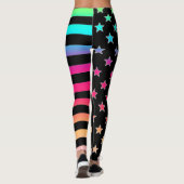 Sterren En Strepen Leggings (Achterkant)