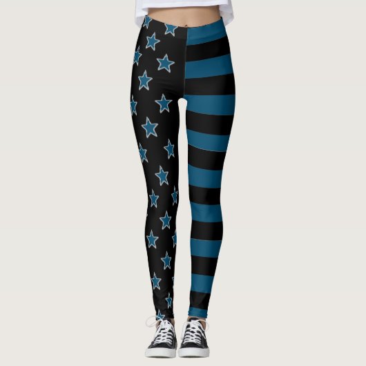 Sterren En Strepen Leggings (Voorkant)