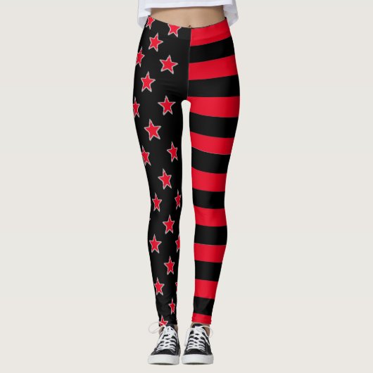Sterren En Strepen Leggings (Voorkant)