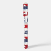 Sterren en Strepen met Monogram Case-Mate iPhone Case (Achterkant / Links)