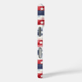 Sterren en Strepen met Monogram Case-Mate iPhone Case (Achterkant / Rechts)