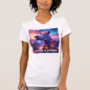 Sterren en strepen met Zebra Zanzibar - T-shirt