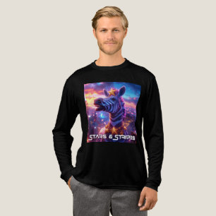Sterren en strepen met Zebra Zanzibar - Tri-Blend Shirt