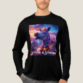 Sterren en strepen met Zebra Zanzibar - Tri-Blend Shirt (Voorkant volledig)