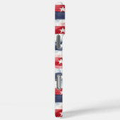 Sterren en Strepen Monogram Case-Mate iPhone Case (Achterkant / Rechts)