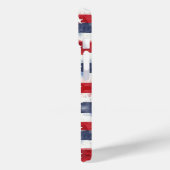 Sterren en Strepen Monogram Case-Mate iPhone Case (Achterkant / Links)