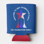 Sterren en strepen Patriot Blikjeskoeler (Achterkant)