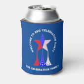 Sterren en strepen Patriot Blikjeskoeler (Blikje Achterkant)