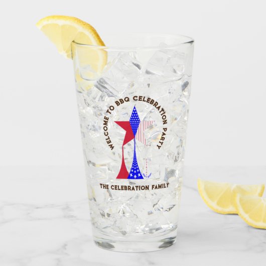 Sterren en strepen Patriot Glas (Voorkant ijs)