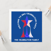 Sterren en strepen Patriot Kaart (Voorkant / Achterkant in situ)