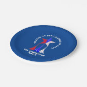 Sterren en strepen Patriot Papieren Bordje (Gekanteld)