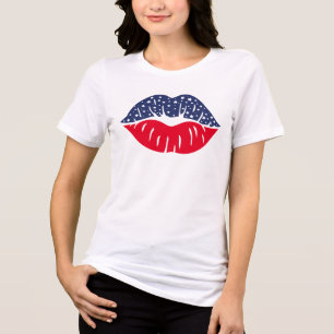 Sterren en strepen Pout Tri-Blend Shirt