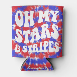 Sterren en Strepen Retro 4 juli-feest Blikjeskoeler