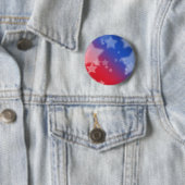 sterren en strepen ronde button 5,7 cm (In situ)