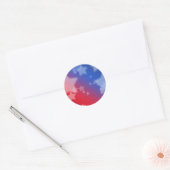 sterren en strepen ronde sticker (Envelop)