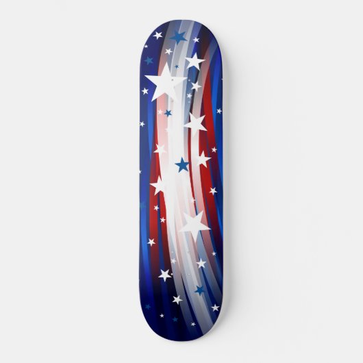Sterren en strepen Rood Wit Blauw | 4 juli Persoonlijk Skateboard (Voorkant)