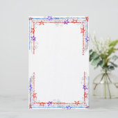 Sterren en strepen Stationery Briefpapier (Staand voorkant)
