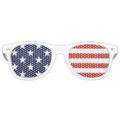 Sterren en strepen US Flag Volwassen Party Shades Retro Zonnebril (Voorkant)
