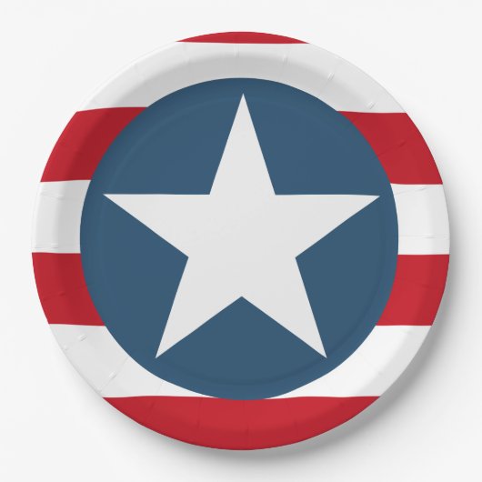 Sterren en strepen USA Amerikaans Papieren Bordje (Voorkant)