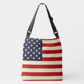 Sterren en strepen vet crossbody tas (Voorkant)