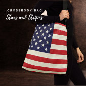 Sterren en strepen vet crossbody tas