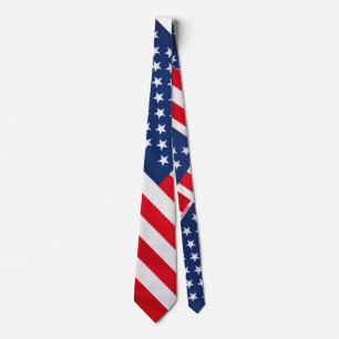 Sterren en Strepen Vlag Patriottische Halseband Stropdas