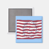 Sterren en strepen Vredesteken Vlag Magneten (Voorkant / Achterkant)