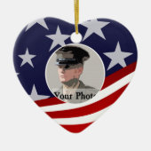 Sterren en strepen VS / Militair Gebed Keramisch Ornament (Voorkant)