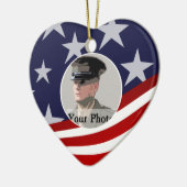 Sterren en strepen VS / Militair Gebed Keramisch Ornament (Links)